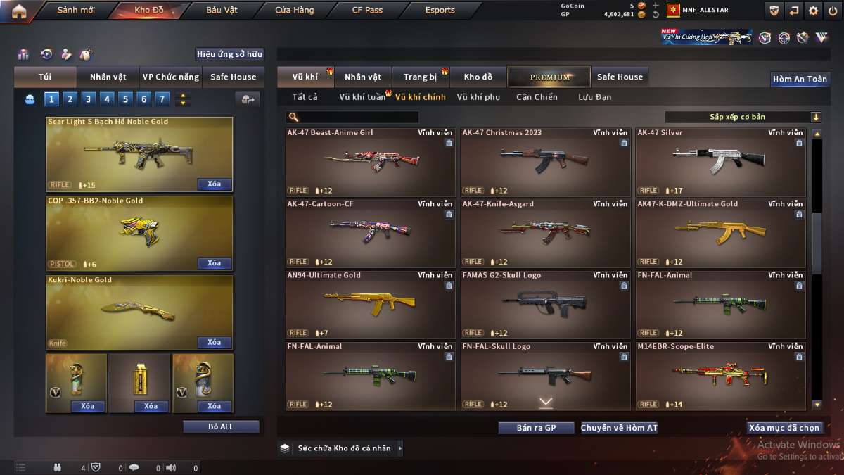 shop acc cf uy tin gia re